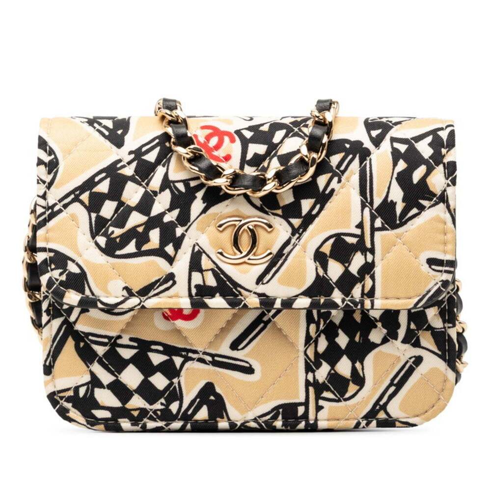 CHANEL Cream Leather Logo Shoulder Bag - Picture 1 of 8